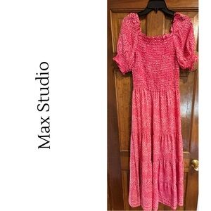 Max Studio Pink Women's Midi Dress-New Without Tags